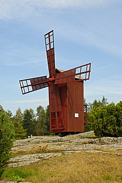 Windmill, Myllymaki hill, Uusikaupunki, Finland Proper, Finland, Scandinavia, Europe