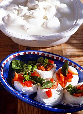 Stuffed mozzarella di bufala, Italy