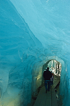 rhone glacier: ice cave, furka pass, switzerland