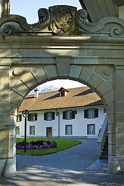 castle and convent, interlaken, switzerland