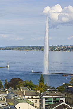 lake and jet d'eau, geneva, switzerland