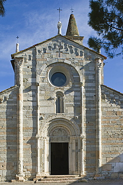 sant'andrea church at maderno village, toscolano maderno, italy