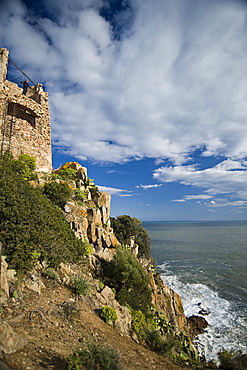 San Gemiliano Tower, TortolâˆšÂ¨, Arbatax, Provincia Ogliastra, Golfo di Orosei, Sardinia, Italy