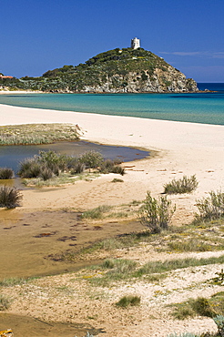 Sa Colonia beach, Chia, Domus de Maria, Cagliari district, Sardinia, Italy, Europe