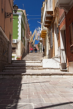 Cityscape of Carloforte, St Pietro Island, Sulcis Iglesiente, Carbonia Iglesias, Sardinia, Italy, Europe