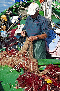 Carloforte' s fisherman, St Pietro Island, Sulcis Iglesiente, Carbonia Iglesias, Sardinia, Italy, Europe