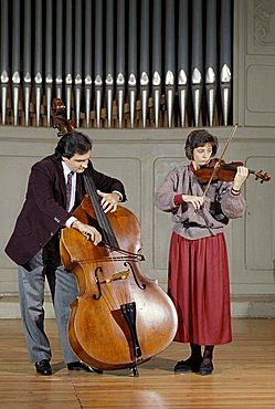 Musicians, Bergamo, Lombardy, Italy