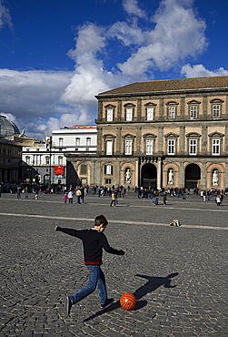 Piazza del Plebiscito, Naples city, Campania, Italy, Europe