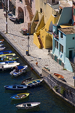 Procida Corricella,Procida island,Naples,Campania,Italy,Europe.