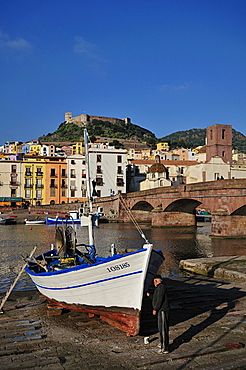 Bosa, Sardinia, Temo river, Italy, Europe