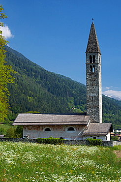 Sant Antonio Abate church of Pelugo in Rendena valley, Trentino, Italy, Europe