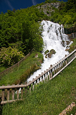 waterfall of rio Bianco, valli Giudicarie, Trentino, Italy, Europe