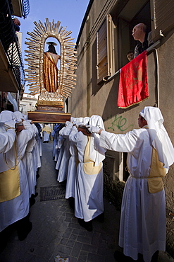 Easter religiour procession, Enna, Sicily, Italy, Europe