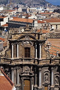 Sant'Anna church, favßade, Palermo, Sicily, Italy, Europe