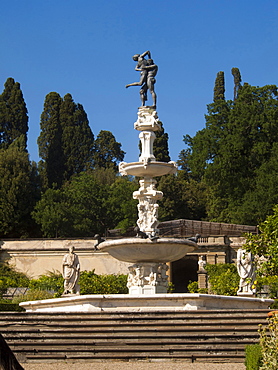 The garden of Villa Medicea di Castello, Sesto Fiorentino, Florence, Tuscany, Italy, Europe