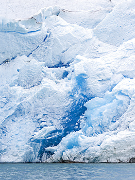 Glaciers in the Qalerallit Imaa Fjord in southern greenland. America, North America, Greenland, Denmark