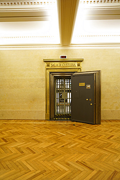 The old bank vault, Gallerie d'Italia is the exhibition spaces created by Intesa Sanpaolo Banca and the Fondazione Cariplo, Piazza alla Scala square, Milan, Lombardy, Italy, Europe