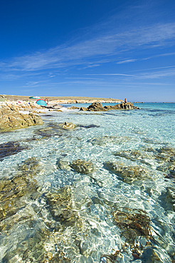 Cala Saline, Mal di Ventre Island, Cabras, Sardinia, Italy, Europe