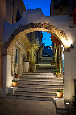 Via Solferino, Carloforte, Island of San Pietro, Sardinia, Italy, Europe