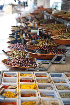 Olives and spices, Ajaccio, Corse, France, Europe