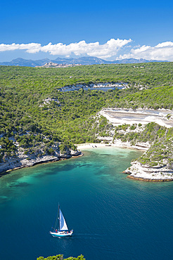 Plage de l'Arinella beach, Bonifacio, South Corse, France, Europe