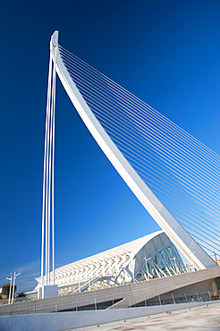 Assut de l'Or Bridge, Ciutat de les Arts i les Ciències, Valencia, Spain, Europe