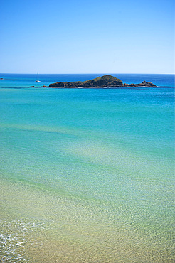 The rock of Su Giudeu, Cape Spartivento, Chia, Domus de Maria, Sardinia, Italy, EuropeGiudeu; Spartivento; Chia; Sardinian; Sea; Sand; Beach; Coast; South; Pond; Lagoon; Horizontal