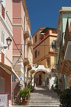 Arch, Via Solferino, Carloforte, San Pietro Island, Sardinia, Italy, Europe