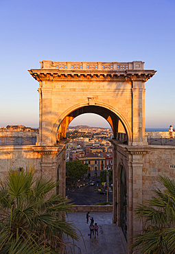 Bastione St.remy, Cagliari, Sardinia, Italy, Europe.