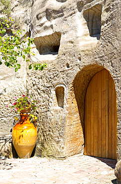 Serrara Fontana, home dug it tuff, Ischia island, Campania, Italy, Europe