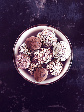 Hazelnut truffes cookies, Italy, Europe