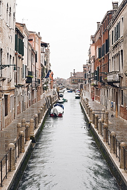 View of a small canal in Venice, Veneto, Italy, Europe