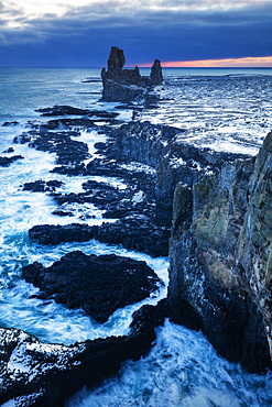 Londrangar, Iceland, North Atlantic Ocean