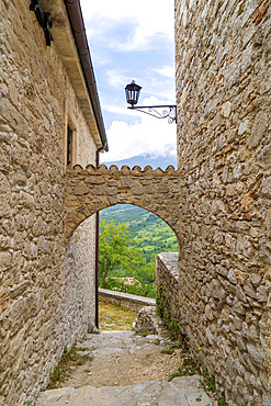 Roccacaramanico The Enchanted village in the Majella Park, Sant'Eufemia a Maiella, Abruzzo, Italy, Europe