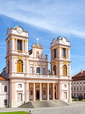 The collegiate church. Goettweig Abbey near Krems. Goettweig abbey is part if the UNESCO world heritage Wachau. Europe, Austria, Lower Austria