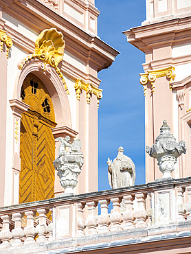 The collegiate church. Goettweig Abbey near Krems. Goettweig abbey is part if the UNESCO world heritage Wachau. Europe, Austria, Lower Austria