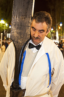 Mooment of the Good Friday Procession in Savona is a religious event, which dates back to 1200 AD in the Middle Ages. Savona; Liguria; Italy.