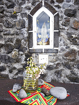 Faja das Almas on the southern coast. Sao Jorge Island, an island in the Azores (Ilhas dos Acores) in the Atlantic ocean. The Azores are an autonomous region of Portugal. Europe, Portugal, Azores