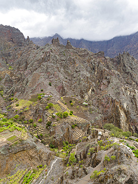 Valley Ribeira da Garca on the island Santo Antao, Cape Verde in the equatorial atlantic. April