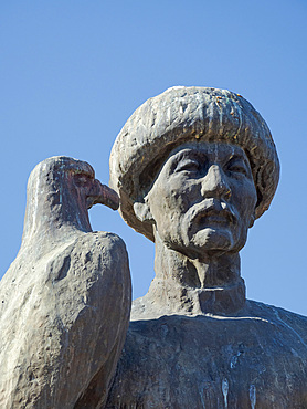 Monument commemorating the Fighters for the Revolution (errected 1978). The capital Bishkek . Asia, Central Asia, Kyrgyzstan