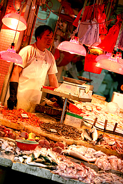 Fish shop, Hong Kong, Special Administrative Region, China, Asia