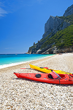 Kayak, Cala Sisine, Orosei Gulf, Baunei, Ogliastra, Sardinia, Italy