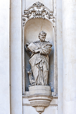 Cityscape, Corso Palladio course, Church of San Gaetano, Detail, Vicenza, Veneto, Italy, Europe