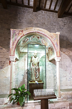 Abbey of San Clemente al Vomano, Interior, Frescoes, Guardia Vomano, Notaresco, Abruzzo, Italy, Europe