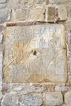 Abbey of San Clemente al Vomano, Interior, Detail, Guardia Vomano, Notaresco, Abruzzo, Italy, Europe