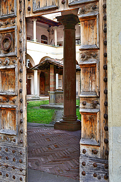 Cloister Church St. Francis, Castiglione Fiorentino, Tuscany, Italy, Europe