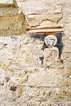 Archaeological Area Carsalue, Church of San Damiano, Interior, Fresco, San Gemini, Umbria, Italy, Europe