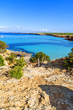 Seascape, Cala Saona beach, Balearis Islands, Formentera, Spain