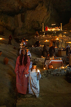 Living Nativity, Genga, Marche, Italy, Europe