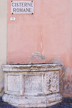 Old Town, Piazza G.Matteotti square, Roman tanks, Amelia, Umbria, Italy, Europe